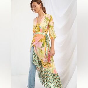 Farm Rio Tropical Print Wrap Dress
